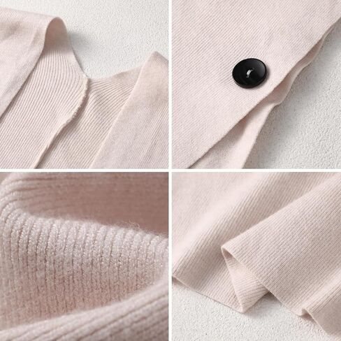 Women's Lightweight Cardigan - Soft Acrylic Blend Knit Wrap with Shawl Collar in Saudi Arabia
