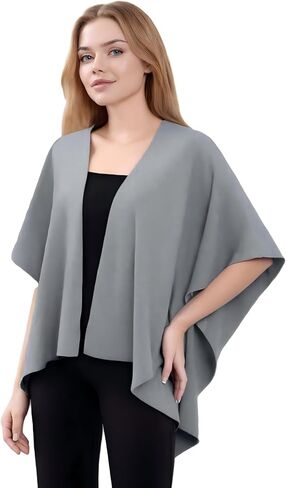 Women's Lightweight Cardigan - Soft Acrylic Blend Knit Wrap with Shawl Collar in Saudi Arabia