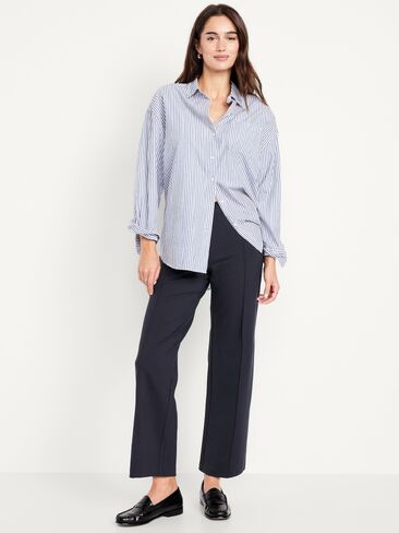 Old Navy Extra High-Waisted Stevie Straight Pants - Navy Captain in Saudi Arabia