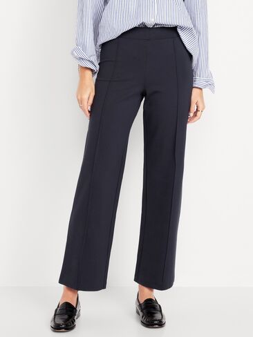 Old Navy Extra High-Waisted Stevie Straight Pants - Navy Captain in Saudi Arabia