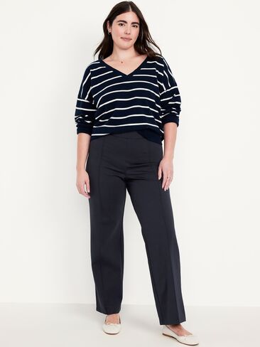 Old Navy Extra High-Waisted Stevie Straight Pants - Navy Captain in Saudi Arabia