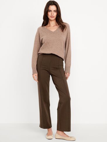Old Navy Extra High-Waisted Stevie Straight Pants - BLACK COFFEE in Saudi Arabia
