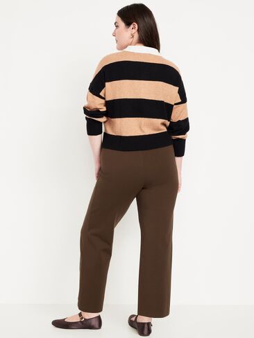 Old Navy Extra High-Waisted Stevie Straight Pants - BLACK COFFEE in Saudi Arabia