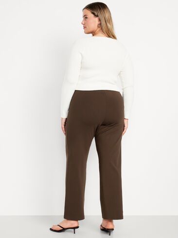 Old Navy Extra High-Waisted Stevie Straight Pants - BLACK COFFEE in Saudi Arabia