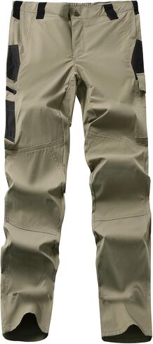 YOUTHUP Men's Lightweight Hiking Cargo Work Pants Quick Dry Water Resistant Camping Outdoor Casual Stretch Pants with Pockets in Saudi Arabia