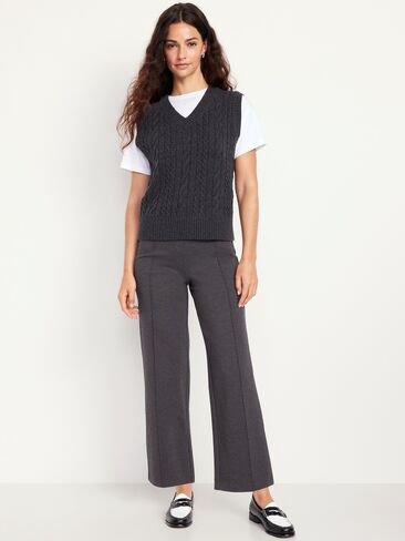 Old Navy Extra High-Waisted Stevie Straight Pants - Original Gray in Saudi Arabia