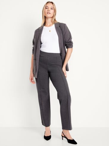 Old Navy Extra High-Waisted Stevie Straight Pants - Original Gray in Saudi Arabia