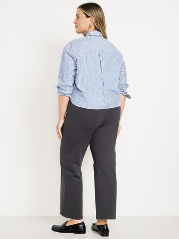 Old Navy Extra High-Waisted Stevie Straight Pants - Original Gray in Saudi Arabia