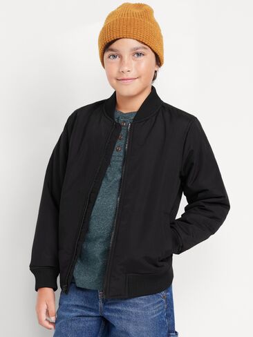 Old Navy Zip-Front Bomber Jacket for Boys - Black Jack in Saudi Arabia