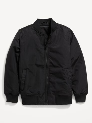 Old Navy Zip-Front Bomber Jacket for Boys - Black Jack in Saudi Arabia