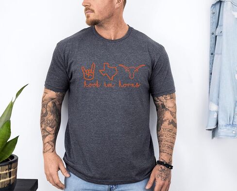 Hook Em Horns Sweatshirt, Texas Sweatshirt, Texas Shirt, Austin Shirt and Sweatshirt Multicolor in Saudi Arabia