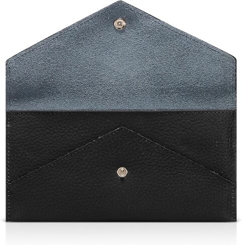 محفظة بطاقات على شكل ظرف من XEYOU للنساء والرجال، محفظة نقود من الجلد الطبيعي، حافظة رفيعة لبطاقات الائتمان مع جيب للعملات المعدنية بسحاب in Kuwait