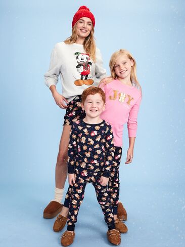 بنطلون بيجامة Old Navy Old Navy x Disney مطبوع من الفلانيل للرجال - حفلة ديزني كوكيز (تطابق المشاهير!) in Saudi Arabia