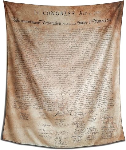 NAVNAWM Declaration of Independence Tapestry Poster Home Art Wall Decro for Dorm Bedroom 51×59 Inches in Saudi Arabia