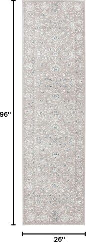 مجموعة SAFAVIEH صوفيا 2'2" × 8' سجادة عداء أسمر/أزرق SOF330A عتيقة شرقية متعثرة غير قابلة للتساقط، مدخل بهو غرفة المعيشة، غرفة النوم، سجادة عداء المطبخ in Saudi Arabia