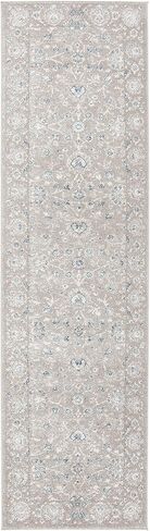 مجموعة SAFAVIEH صوفيا 2'2" × 8' سجادة عداء أسمر/أزرق SOF330A عتيقة شرقية متعثرة غير قابلة للتساقط، مدخل بهو غرفة المعيشة، غرفة النوم، سجادة عداء المطبخ in Saudi Arabia