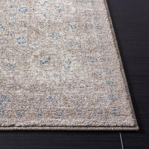 مجموعة SAFAVIEH صوفيا 2'2" × 8' سجادة عداء أسمر/أزرق SOF330A عتيقة شرقية متعثرة غير قابلة للتساقط، مدخل بهو غرفة المعيشة، غرفة النوم، سجادة عداء المطبخ in Saudi Arabia