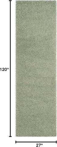 SAFAVIEH Laguna Shag Collection Accent Rug - 2'3" x 4', Beige, Solid Design, Non-Shedding & Easy Care, 2-inch Thick Ideal for High Traffic Areas in Entryway, Living Room, Bedroom (SGL303B) in Saudi Arabia