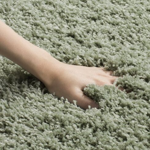 SAFAVIEH Laguna Shag Collection Accent Rug - 2'3" x 4', Beige, Solid Design, Non-Shedding & Easy Care, 2-inch Thick Ideal for High Traffic Areas in Entryway, Living Room, Bedroom (SGL303B) in Saudi Arabia