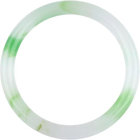 CAOMIAN Green White Jade Bangle Bracelet Genuine Natural Carved Fashion Charm Jadeite Jewelry Accessories Amulet For Men Women Luck Gift in Saudi Arabia