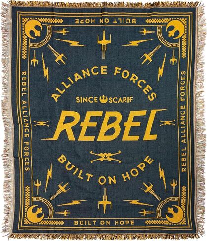 Heroes & Villains Star Wars Rebel Yarn Dyed Tapestry Throw Wall-Hanging in Saudi Arabia