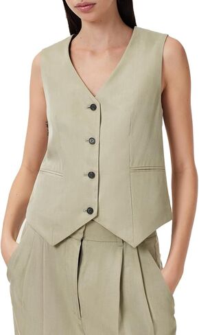 AllSaints womens Averie Ten Waistcoat in Saudi Arabia