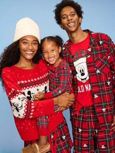 طقم بيجامة Old Navy Old Navy x Disney برسومات محايدة للجنسين للأطفال - منقوشة ميكي وميني (تطابق العائلة!) in Saudi Arabia