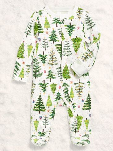 Old Navy 2-Way-Zip Sleep & Play Footed One-Piece for Baby - Christmas Tree (Match The Fam!) in Saudi Arabia