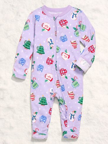 Old Navy 2-Way-Zip Sleep & Play Footed One-Piece for Baby - Purple Mugs (Match The Fam!) in Saudi Arabia