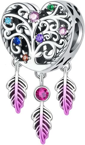1Pc Silver Charm Fashionable Dreamcatcher for Women Bracelets Bangles DIY And Daily Outfit Matching Jewelry Decoration For Women Gift For Mom in Saudi Arabia