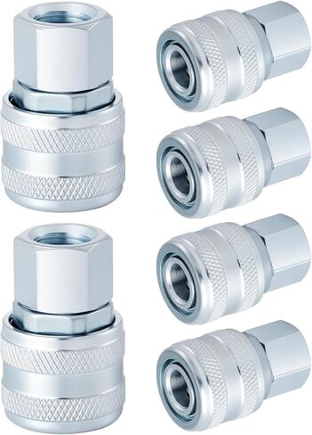12 Pcs 775 1/4" FNPT A Style Coupler 1/4" FNPT a Style Air Fittings Compatible with Milton a Style Plugs #778, #777, #777-4, #777-6, #1777-4 and #1777-6 in Saudi Arabia
