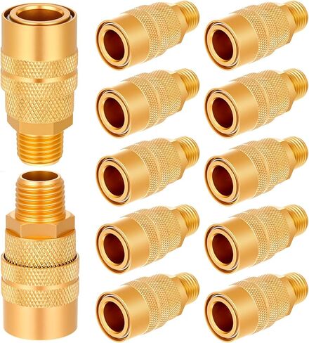 12 Pcs 775 1/4" FNPT A Style Coupler 1/4" FNPT a Style Air Fittings Compatible with Milton a Style Plugs #778, #777, #777-4, #777-6, #1777-4 and #1777-6 in Saudi Arabia