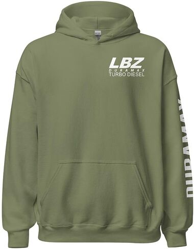 Aggressive Thread LBZ Duramax Hoodie, Mens Diesel Truck Sweatshirt With Sleeve Print in Saudi Arabia