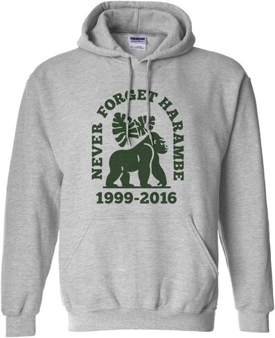 سويت شيرت بقلنسوة من TeesAndTankYou Never Forget Harambe للجنسين in Saudi Arabia
