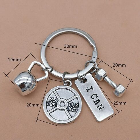 Gym Fitness Motivation Keychain for Women, Men Weight Lifting Workout Gifts, Gym Accessories for Bodybuilding Exercise Inspiring Gift in Saudi Arabia