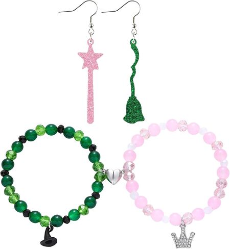 Elphaba Glinda الصداقة مطابقة الأساور الساحرة التي تدور حولها أساور مطابقة للأزواج-إكسسوارات إكسسوارات لعشاق ديكورات اللباس in Kuwait