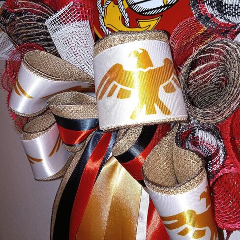 Marine Wreath 22 X 22 Inches Military Veteran Semper Fidelis Red Black Gold in Saudi Arabia