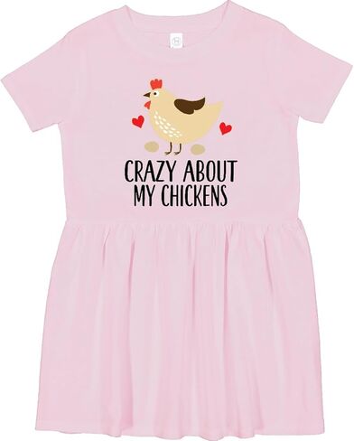 inktastic Cute Chicken Farming Toddler Dress in Saudi Arabia