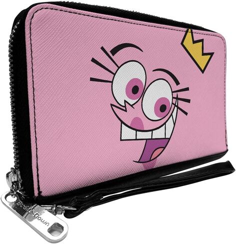 Buckle-Down Women's PU Zip Around Wallet Rectangle-The Fairly OddParents, 7.5"x4.5" in Saudi Arabia