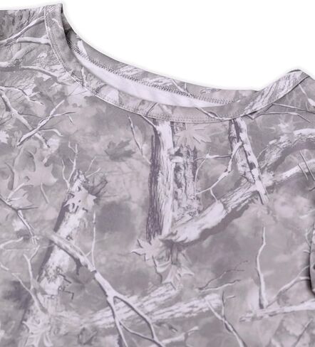 SOFIA'S CHOICE Womens Camo Shirt Crewneck Long Sleeve T Shirt Maple Leaf Print Casual Tee in Saudi Arabia