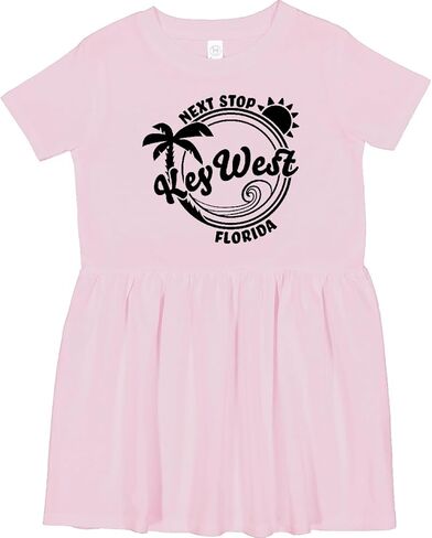 inktastic Next Stop- Key West, Florida Toddler Dress in Saudi Arabia
