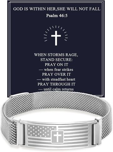 Alissl Cross Bracelet for Women,Christian Jewelry Faith Scripture Bracelets with Bible Verse,Inspirational Christian Religious Faith Gifts for Valentines Day Baptism Communion in Saudi Arabia