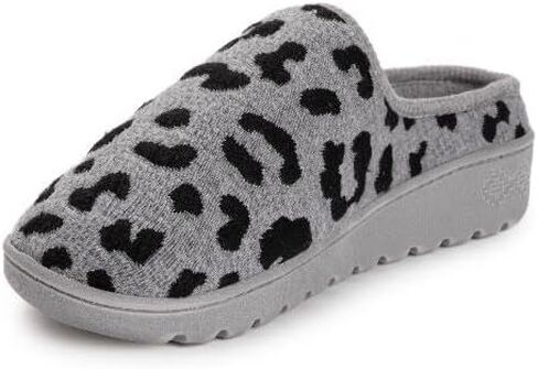 MUK LUKS Women's Nony Flyknit Slipper, Grey, S in Saudi Arabia
