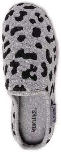 MUK LUKS Women's Nony Flyknit Slipper, Grey, S in Saudi Arabia