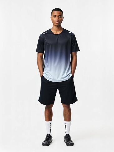 Men's Athletic Tracksuit Short Sleeve T-Shirt And Shorts Set For Gym, Running in Saudi Arabia