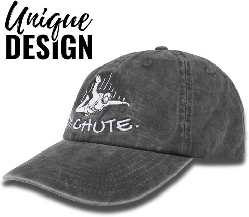 InnoBeta Skydiving Gifts for Men & Women, Adjustable Vintage Baseball Cap Washed Cotton Embroidered Hat Grey in Saudi Arabia