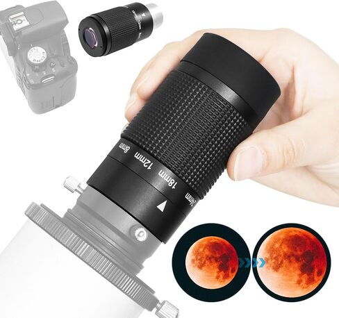 Astromania تم تحديث Deluxe Zoom العدسة Aspheric لـ 1.25/2 بوصة التلسكوبات الفلكية ومرشحات 1.25 بوصة ، و Endatile 8-24mm Zoom Telescope Eyepiece ، وملحق تلسكوب متعدد العناصر متعدد الاستخدامات بالكامل. in Kuwait