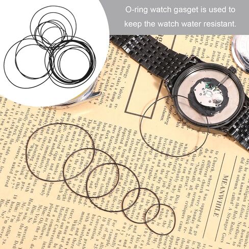 Gtziqa O Ring Watch Gasket, 53 Pcs 0.5/0.6 mm Waterproof Rubber Watch Seal Washers Replacement Watches Repair Tools for Watches Back Cover in Saudi Arabia