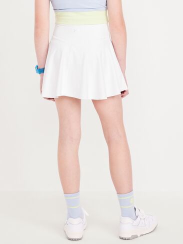 Old Navy High-Waisted PowerSoft Skort for Girls - White Lilies in Saudi Arabia