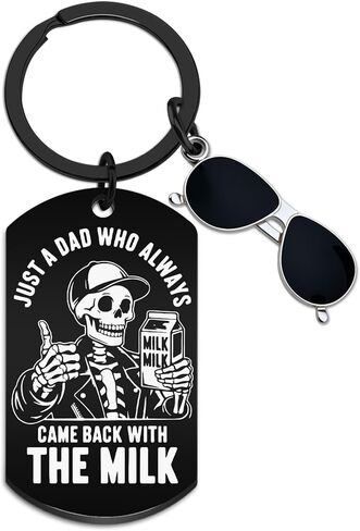 WEHBVF Dad Keychain for Dad Keychain from Daughter Basket Stuffers Men Best Dads Ever Gifts Basket for Valentines Day Gifts for Dad Valentines Gift in Kuwait